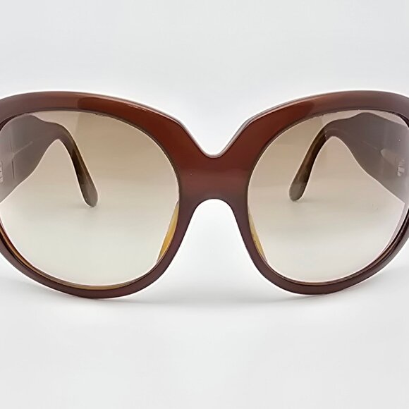 Versace Mod 4052 402/13 Brown Gold Frame Brown Lens Oversized Sunglasses 61mm main image 12